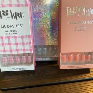 Nail Dashes, 3 sets. Brand new in boxes.
